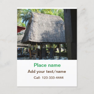 Carte Postale eau océan plage photo ajouter nom texte place été