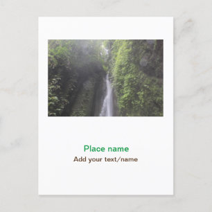 Carte Postale eau océan plage photo ajouter nom texte place été
