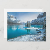 Carte Postale Eau | Parc national Jasper en hiver, Canada (Devant / Derrière)