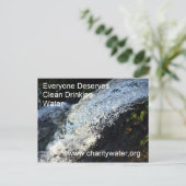 Carte postale Eau propre (Debout devant)