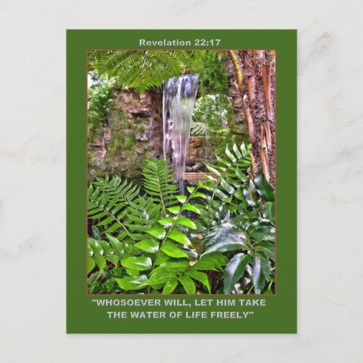 Carte postale EAU VIVANTE (Devant)