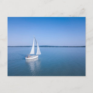 Carte Postale Eau Yacht au lac Balaton en Hongrie