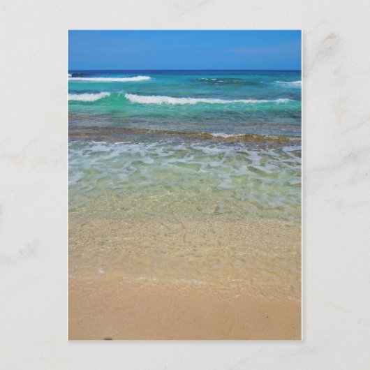 Carte Postale Eaux de plage calmes (Devant)