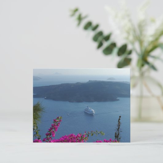 Carte Postale Eaux de Santorin (Debout devant)