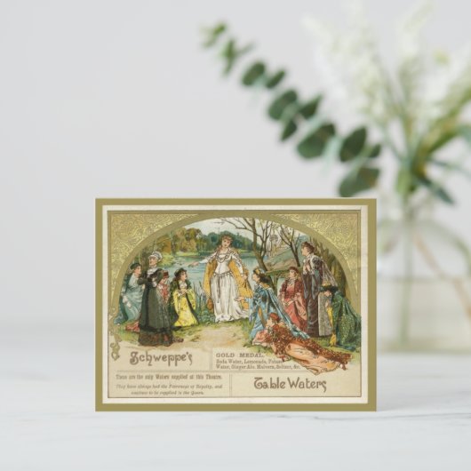 Carte postale Eaux de table Schweppes (Debout devant)