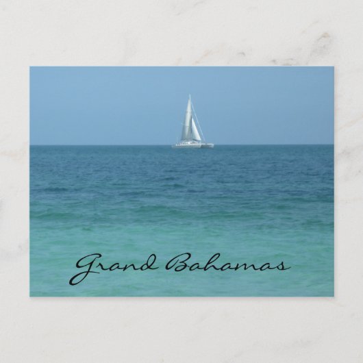 Carte Postale eaux des grands bahamas (Devant)