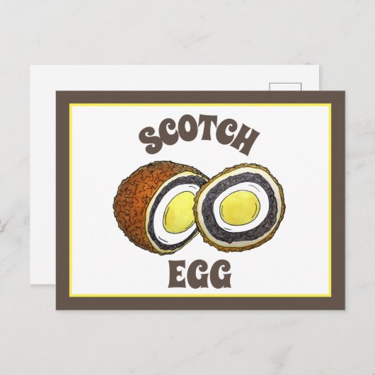 Carte Postale Eaux écossaises à coque rigide Royaume-Uni Snack F (Devant / Derrière)