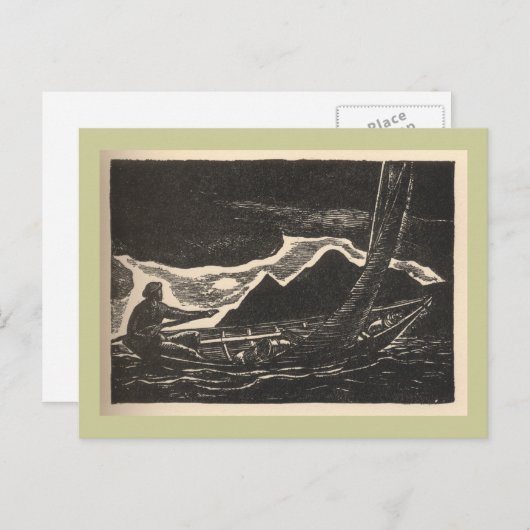 Carte Postale Eaux inconnues (Devant / Derrière)