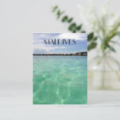 Carte Postale eaux maldives (Debout devant)