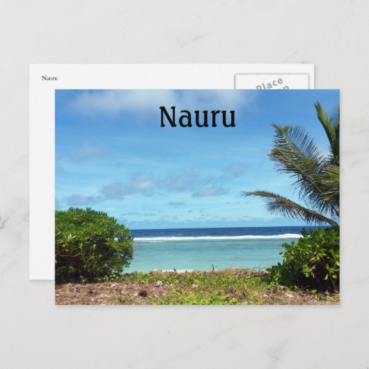 Carte Postale eaux nauru (Devant / Derrière)