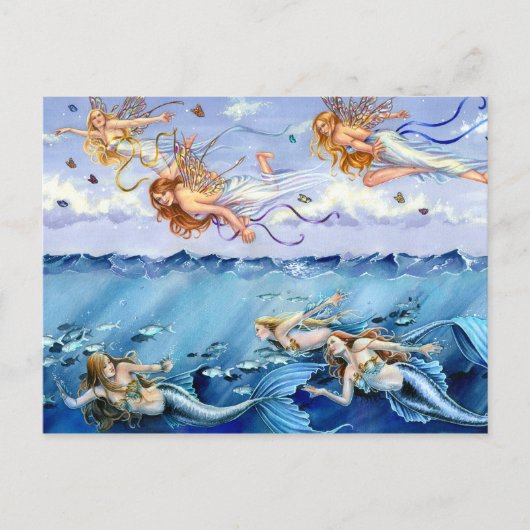 Carte Postale Eaux sombres Ciel brillant (Devant)