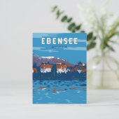 Carte Postale Ebensee Autriche Travel Art Vintage (Debout devant)
