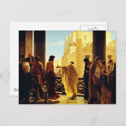 Carte Postale Ecce homo - Antonio Ciseri (Devant / Derrière)