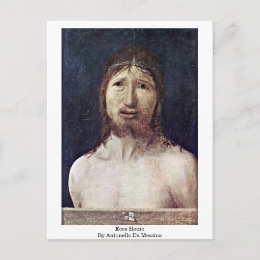 Carte Postale ecce homo D'Antonello Da Messina (Devant)
