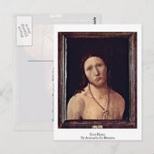 Carte Postale Ecce Homo par Antonello da Messine (Devant / Derrière)