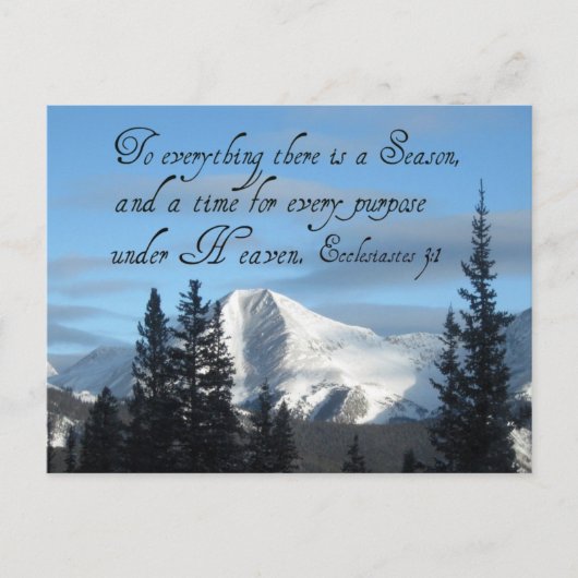 Carte Postale Ecclesiaste 3:1 (Devant)