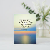 Carte Postale Ecclésiaste 3 11 Il Met l'éternité dans le coeur d (Debout devant)