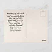 Carte Postale Ecclésiaste 3:11 Verse Bible Automne Aquarelle (Dos)