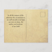 Carte Postale Ecclésiaste 3:4 Un temps pour pleurer, Un temps po (Dos)