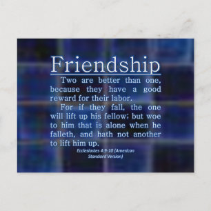 Carte Postale Ecclésiaste 4:9-10