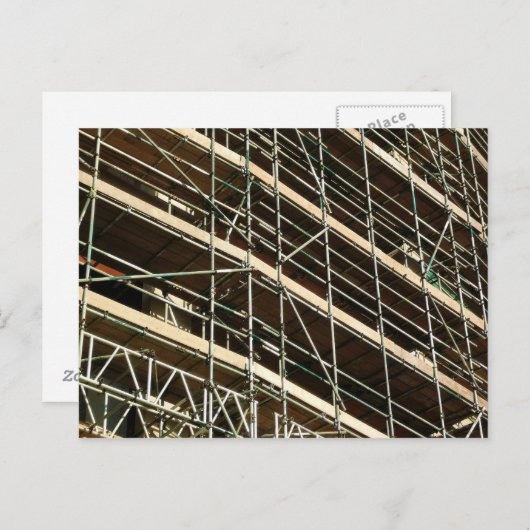 Carte Postale Échafaudage (Devant / Derrière)
