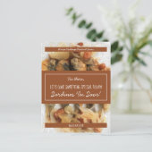 Carte Postale Échange Brown de recettes de script blanc personna (Debout devant)