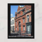 Carte Postale Échange de coton de Savannah Photographie (Devant)