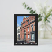 Carte Postale Échange de coton de Savannah Photographie (Debout devant)