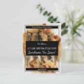 Carte Postale Échange de recettes de script blanc noir personnal (Debout devant)