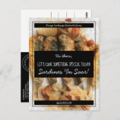 Carte Postale Échange de recettes de script blanc noir personnal (Devant / Derrière)