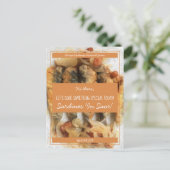 Carte Postale Échange de recettes de script blanc safran personn (Debout devant)