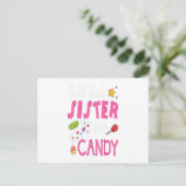 Carte Postale Échangerai ma sœur contre des bonbons Cadeau de Pâ (Debout devant)