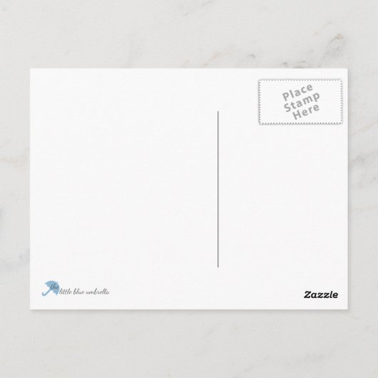 Carte Postale échantillon (Dos)