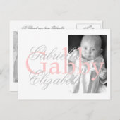 Carte Postale échantillon 1 (Devant / Derrière)