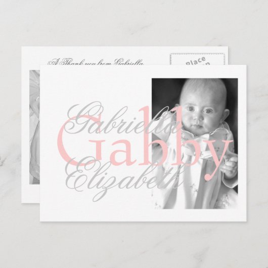 Carte Postale échantillon 1 (Devant / Derrière)