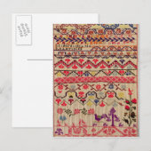 Carte Postale Échantillon de broderie (Devant / Derrière)