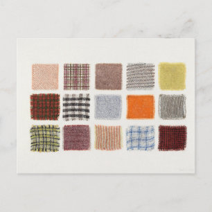 Carte Postale Échantillons de tissu d'usine (1935-1942) de Frank