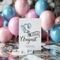 Échéance en août Petit cacahuète bébé éléphant béb