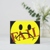 Carte Postale ÉCHEC de la face (Debout devant)