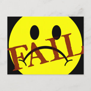 Carte Postale ÉCHEC de la face