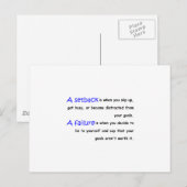 Carte Postale Échec De Retrait Vs. (Devant / Derrière)