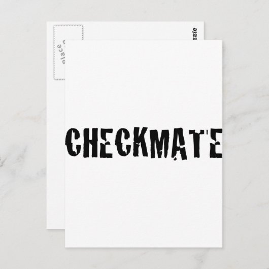 Carte Postale échec du matchs (Devant / Derrière)