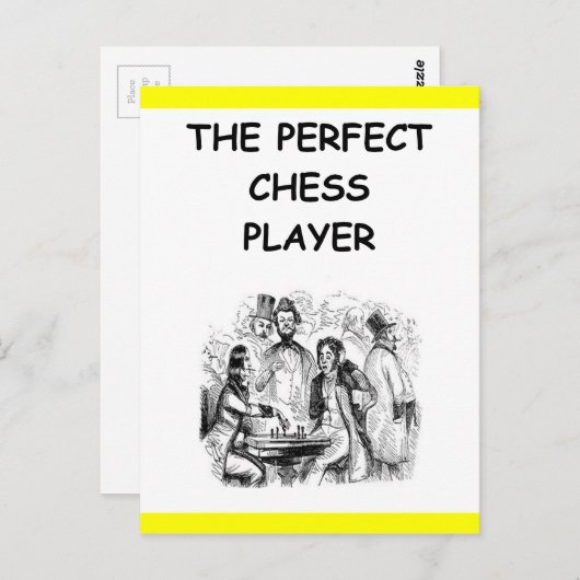 Carte Postale échecs (Devant / Derrière)