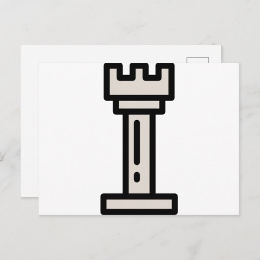 Carte Postale échecs (Devant / Derrière)