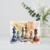 Carte Postale Échecs 1027 (Debout devant)