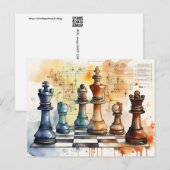 Carte Postale Échecs 1027 (Devant / Derrière)