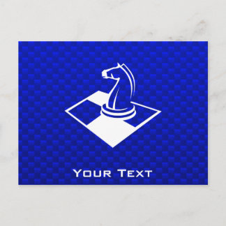 Carte Postale Échecs bleus