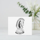 Carte Postale échecs - chevalier (Debout devant)