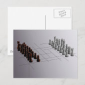 Carte Postale Échecs de designer (Devant / Derrière)
