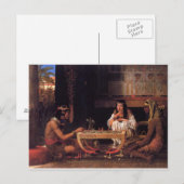 Carte Postale Échecs égyptiens (Devant / Derrière)